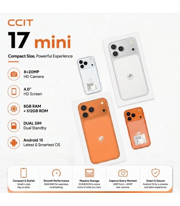 گوشی مینی طرح Iphone 17 Pro Max برند CCIT